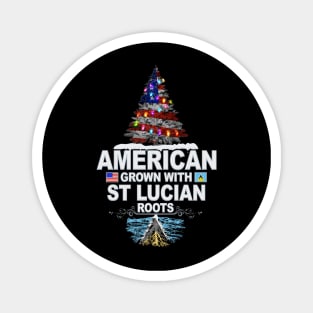 Christmas Tree  American Grown With St Lucian Roots - Gift for St Lucian From St Lucia Magnet